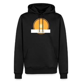 Sunburst Crest - Men's Premium Hoodie - black - Front - Nico (187cm) & Julia (174cm)