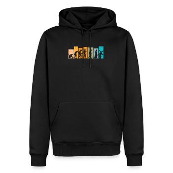 Evolution Christ Christian Religious - Men's Premium Hoodie - black - Front - Nico (187cm) & Julia (174cm)