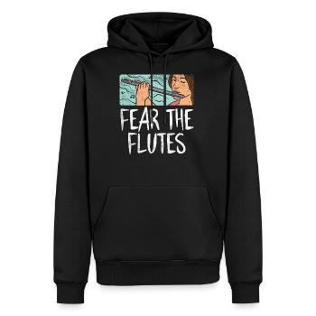 Fear The Flutes - Men's Premium Hoodie - black - Front - Nico (187cm) & Julia (174cm)