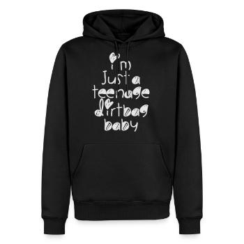 TEENAGE DIRTBAG - Men's Premium Hoodie - black - Front - Nico (187cm) & Julia (174cm)
