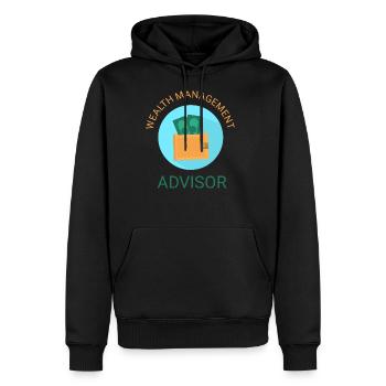 Wealth Management Advisor - Men's Premium Hoodie - black - Front - Nico (187cm) & Julia (174cm)