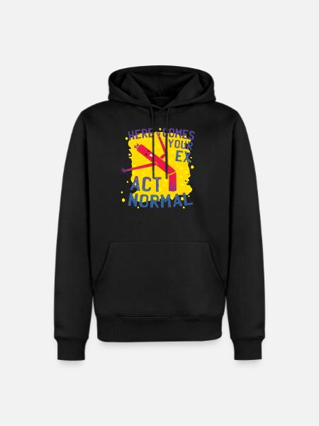 Act Normal - Men's Premium Hoodie - black