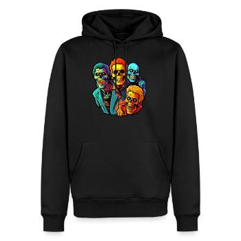 Halloween Funny Zombie Apocalypse - Men's Premium Hoodie - black - Front - Nico (187cm) & Julia (174cm)
