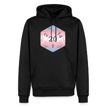 Pride Dice -Trans - Men's Premium Hoodie - black - Front - Nico (187cm) & Julia (174cm)