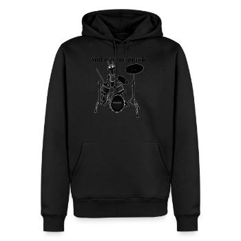 Make More Music Drum Machines - Men's Premium Hoodie - black - Front - Nico (187cm) & Julia (174cm)