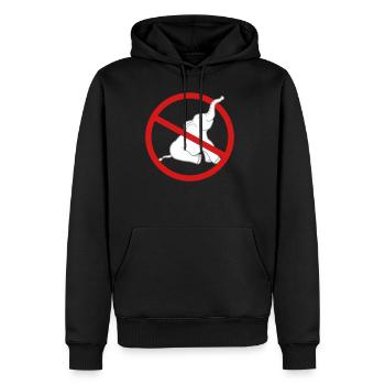 no zone prohibited elephant small sitting cute cut - Men's Premium Hoodie - black - Front - Nico (187cm) & Julia (174cm)