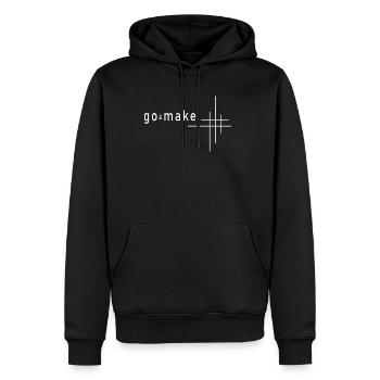 Christian Clothing Men Disciples - Men's Premium Hoodie - black - Front - Nico (187cm) & Julia (174cm)