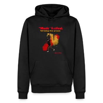 Music Festival - Music masters - Men's Premium Hoodie - black - Front - Nico (187cm) & Julia (174cm)