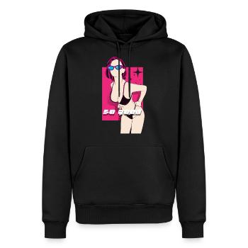 so good - Men's Premium Hoodie - black - Front - Nico (187cm) & Julia (174cm)