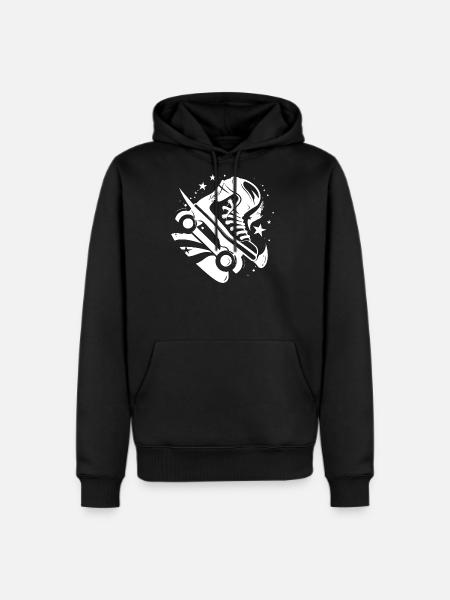 Roller Skates Graphic - Men's Premium Hoodie - black