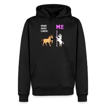 Scout Leader - Men's Premium Hoodie - black - Front - Nico (187cm) & Julia (174cm)