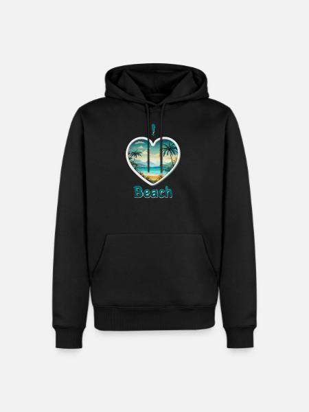 Tropical Serenity - Men's Premium Hoodie - black