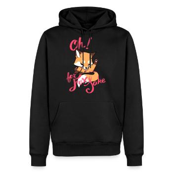 Oh For Fox sake - Men's Premium Hoodie - black - Front - Nico (187cm) & Julia (174cm)