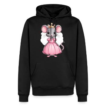 Cute princess mouse - Men's Premium Hoodie - black - Front - Nico (187cm) & Julia (174cm)