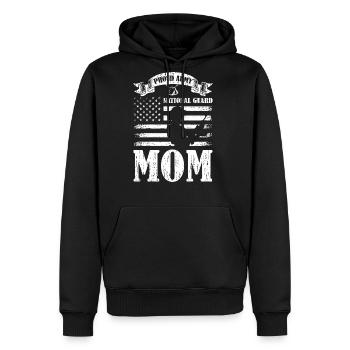 Proud Army National Guard Mom US Flag Military - Men's Premium Hoodie - black - Front - Nico (187cm) & Julia (174cm)