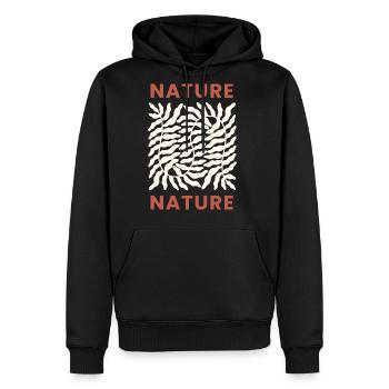 Nature Abstract - Men's Premium Hoodie - black - Front - Nico (187cm) & Julia (174cm)