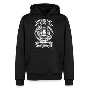 Being a Scout is not a hobby - Men's Premium Hoodie - black - Front - Nico (187cm) & Julia (174cm)