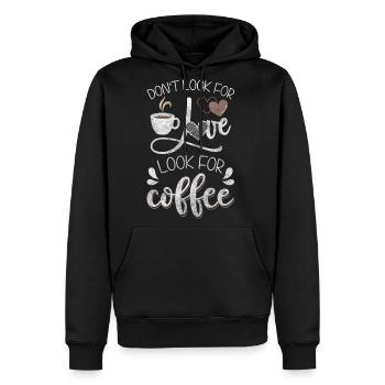 Bartender Job Morning Grouch - Men's Premium Hoodie - black - Front - Nico (187cm) & Julia (174cm)