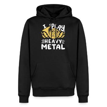 French Horn Player French Hornist - Men's Premium Hoodie - black - Front - Nico (187cm) & Julia (174cm)