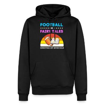 Christmas Gender Reveal Baby Shower - Men's Premium Hoodie - black - Front - Nico (187cm) & Julia (174cm)