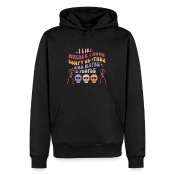 I like murder shows comfy clothes and maybe 3 peop - Men's Premium Hoodie - black - Front - Nico (187cm) & Julia (174cm)