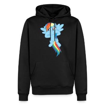rainbow dash - Men's Premium Hoodie - black - Front - Nico (187cm) & Julia (174cm)