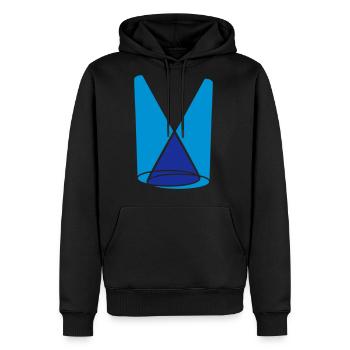 2 spotlight light cone - Men's Premium Hoodie - black - Front - Nico (187cm) & Julia (174cm)