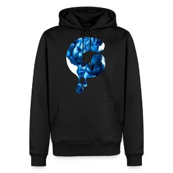 G character - Men's Premium Hoodie - black - Front - Nico (187cm) & Julia (174cm)