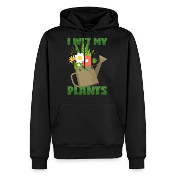 Wet Plants - Men's Premium Hoodie - black - Front - Nico (187cm) & Julia (174cm)