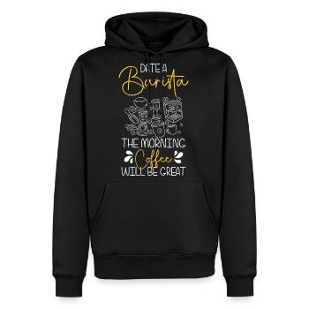 Coffee Coffee Cup Bar - Men's Premium Hoodie - black - Front - Nico (187cm) & Julia (174cm)
