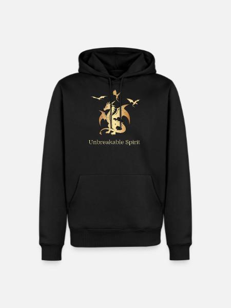 Unbreakable Spirit Dragon - Men's Premium Hoodie - black