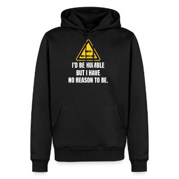 I'd be humble, but I have no reason to be. - Men's Premium Hoodie - black - Front - Nico (187cm) & Julia (174cm)