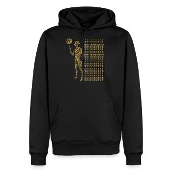 It Was A Moving Screen Basketball - Men's Premium Hoodie - black - Front - Nico (187cm) & Julia (174cm)