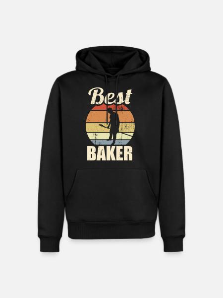 Funny Baker - Men's Premium Hoodie - black