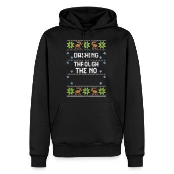 Dashing Through The No - Men's Premium Hoodie - black - Front - Nico (187cm) & Julia (174cm)