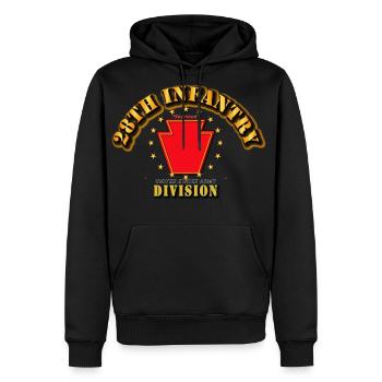 Army 28th Infantry Division Keystone - Men's Premium Hoodie - black - Front - Nico (187cm) & Julia (174cm)