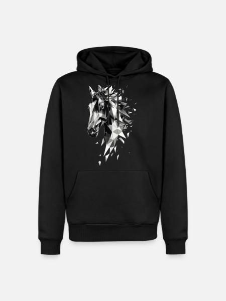 Horse - Men's Premium Hoodie - black