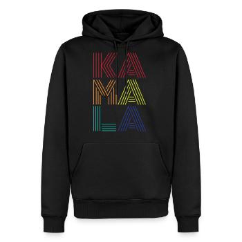 Kamala Harris - Men's Premium Hoodie - black - Front - Nico (187cm) & Julia (174cm)
