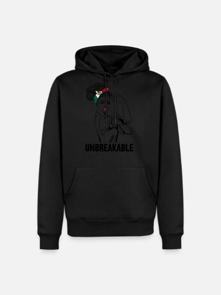 Womens Mexican Girl Latina Unbreakable - Men's Premium Hoodie - black