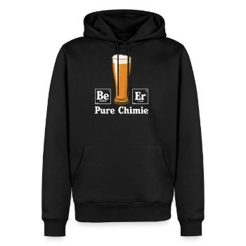 Pure Chimie - Men's Premium Hoodie - black - Front - Nico (187cm) & Julia (174cm)