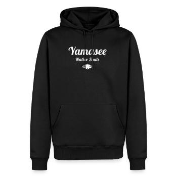 Charisma Uniqueness Gay Clothing - Men's Premium Hoodie - black - Front - Nico (187cm) & Julia (174cm)
