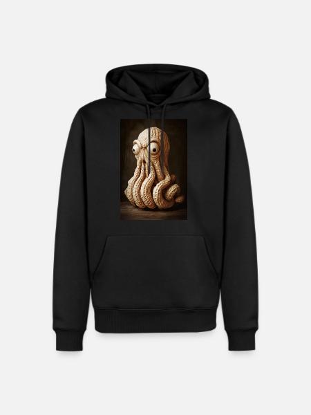 Peanut Octopus Madness - Men's Premium Hoodie - black