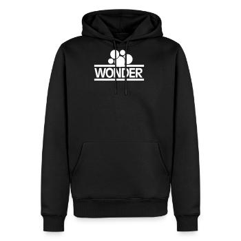 Wonder Bread - Men's Premium Hoodie - black - Front - Nico (187cm) & Julia (174cm)