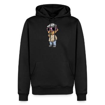 Baby and Lollipop - Men's Premium Hoodie - black - Front - Nico (187cm) & Julia (174cm)