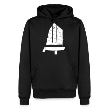 Optimist Sailing - Men's Premium Hoodie - black - Front - Nico (187cm) & Julia (174cm)