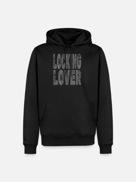 Locking Lover - Men's Premium Hoodie - black