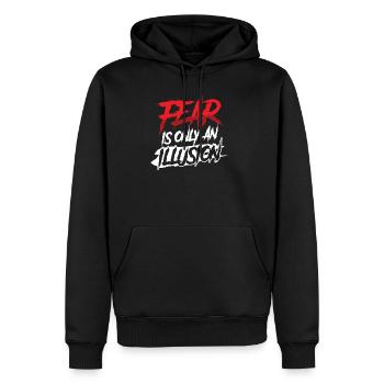 Fear is Only an Illusion - Men's Premium Hoodie - black - Front - Nico (187cm) & Julia (174cm)
