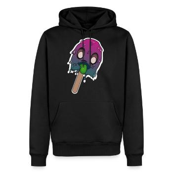 Harmful Ice Cream Ice Cream Monster - Men's Premium Hoodie - black - Front - Nico (187cm) & Julia (174cm)