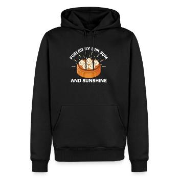 Summer Chinese Food Dumplings Fueled by Dim Sum - Men's Premium Hoodie - black - Front - Nico (187cm) & Julia (174cm)