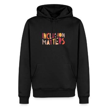 Inclusion matters - Men's Premium Hoodie - black - Front - Nico (187cm) & Julia (174cm)